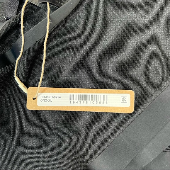 SKIMS SHEER SCULPT BANDEAU IN ONYX BLACK - Picture 5 of 5